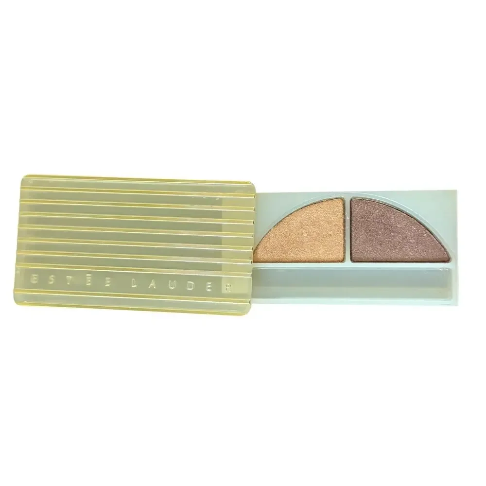 Vintage Estee Lauder Satin Eyeshadow Duo Golden Honey Midnight Bronze Eye Makeup